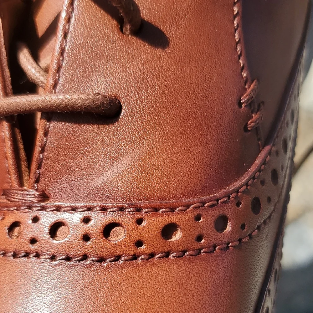 Rockport Total Motion Amalfi Wingtips Men's Tan Brogue Oxford Size 13 Wide